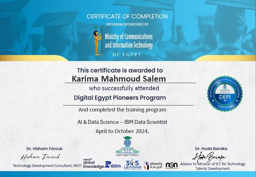 DEPI - IBM Data Science & AI 